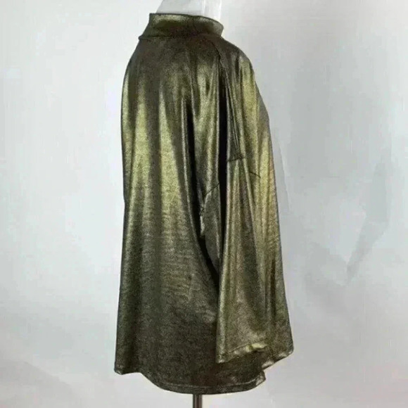 White Stag top sz XL gold metallic oversized party - Picture 4 of 9